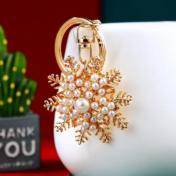 A285 Christmas Snowflake Small Pearl Style-single OPP bag packaging,chaincharmsupply.com