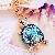 Moonstone Rhinestone Turtle - Wholesale High-Quality Bag Charms - Rhinestone turtle blue-single OPP bag packaging
