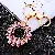 Rhinestone Crystal Sunflower Keychain Supply for Retailers - A267 Crystal Sunflower Pink-Single OPP bag packaging
