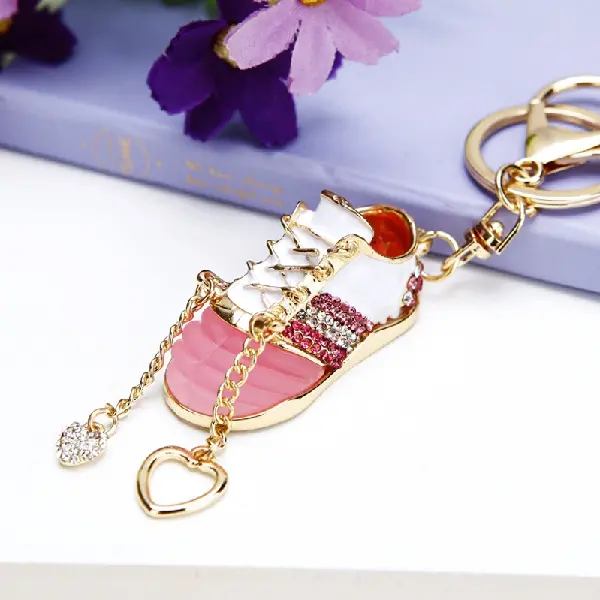 Jelly sneakers pink-single OPP bag packaging,chaincharmsupply.com