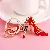 Wholesale Rhinestone-Encrusted High Heels & Bag Charm Supply - Lipstick Pearl Shoes Red - Single OPP Bag Packaging