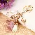 Wholesale Moonstone Tulip Keychains for Retailer Boost Sales - Metal tassel pink and white series-single OPP bag packaging