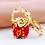 Wholesale Moonstone Tulip Keychains for Retailer Boost Sales - Cornucopia Red-Single OPP bag packaging