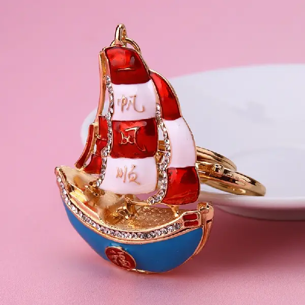 Fu word sailboat-single OPP bag packaging,chaincharmsupply.com