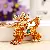 Wholesale Moonstone Tulip Keychains for Retailer Boost Sales - Lucky Unicorn Yellow-single OPP bag packaging