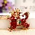 Wholesale Moonstone Tulip Keychains for Retailer Boost Sales - Lucky Kirin Wine Red-single OPP bag packaging