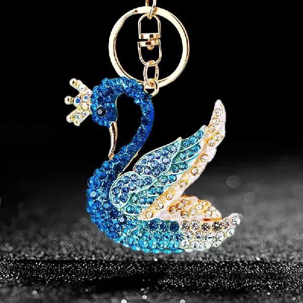 A160 gradient swan blue-single OPP bag packaging,chaincharmsupply.com