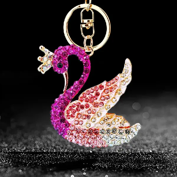 A160 gradient swan rose red-single OPP bag packaging,chaincharmsupply.com