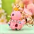 Wholesale Rhinestone Little Swan Keychain & Bag Charm Supply - Little duck pink-single OPP bag packaging