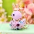 Wholesale Rhinestone Little Swan Keychain & Bag Charm Supply - Little duck purple-single OPP bag packaging