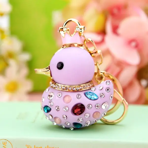 Little duck purple-single OPP bag packaging,chaincharmsupply.com
