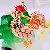 Wholesale Rhinestone Little Swan Keychain & Bag Charm Supply - Rooster-single OPP bag packaging