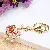 Wholesale Rhinestone Little Swan Keychain & Bag Charm Supply - Colored Rhinestone Ruyi lock-single OPP bag packaging