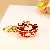 Wholesale Rhinestone Little Swan Keychain & Bag Charm Supply - Fortune Little Yuanbao Red-single OPP bag packaging
