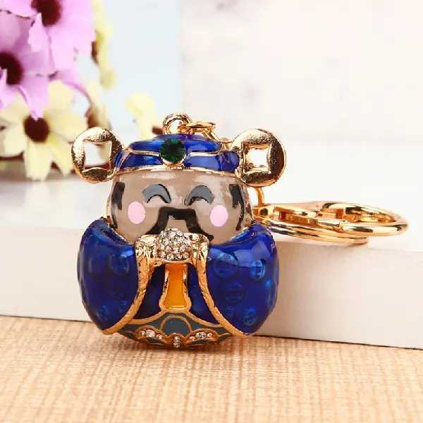 God of Wealth Sapphire-single OPP bag packaging,chaincharmsupply.com