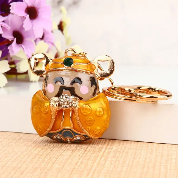 God of Wealth Gold-single OPP bag packaging,chaincharmsupply.com