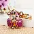 Wholesale Rhinestone Little Swan Keychain & Bag Charm Supply - God of Wealth Purple-single OPP bag packaging