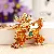 Wholesale Rhinestone Little Swan Keychain & Bag Charm Supply - Lucky Unicorn Yellow-single OPP bag packaging
