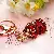 Wholesale Rhinestone Little Swan Keychain & Bag Charm Supply - Lucky Pixiu wine red - single OPP bag packaging