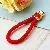 Wholesale Rhinestone Little Swan Keychain & Bag Charm Supply - Love rope red - no buttons - single OPP bag packaging