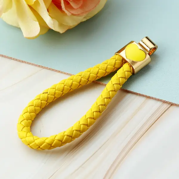 Love rope yellow - no buttons - single OPP bag packaging,chaincharmsupply.com