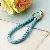 Wholesale Rhinestone Little Swan Keychain & Bag Charm Supply - Love rope blue - no buttons - single OPP bag packaging