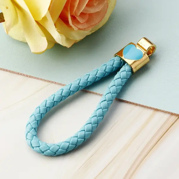 Love rope blue - no buttons - single OPP bag packaging,chaincharmsupply.com
