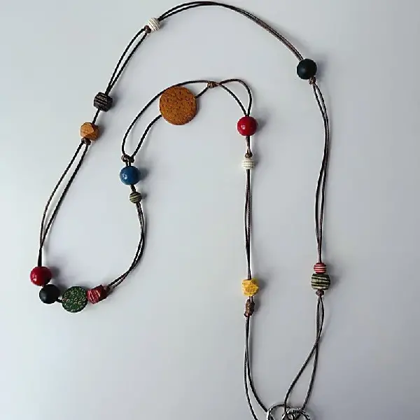 Wooden bead long rope,chaincharmsupply.com