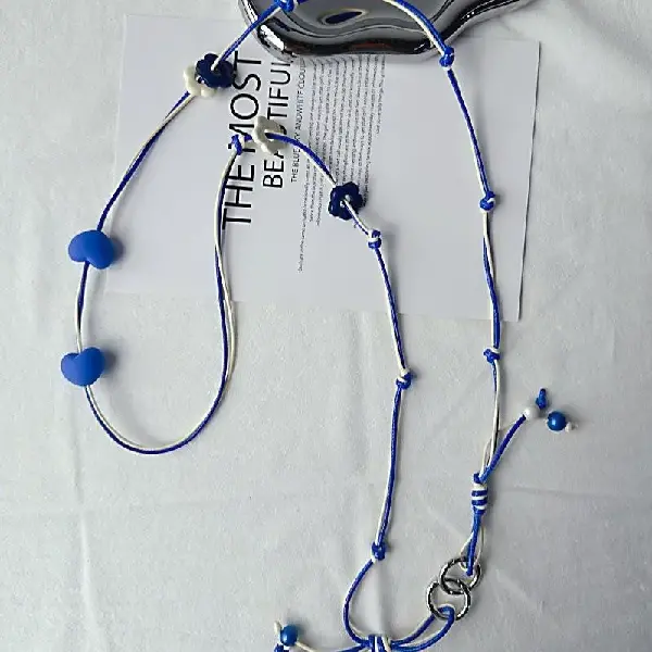 Long blue rope,chaincharmsupply.com