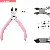 Wholesale Pink Needle Nose Pliers for DIY Jewelry Crafting - Pink handle diagonal pliers length 11cm-1 pair