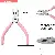 Wholesale Pink Needle Nose Pliers for DIY Jewelry Crafting - Pink-handled steel pliers, length 12cm-1 pair