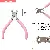 Wholesale Pink Needle Nose Pliers for DIY Jewelry Crafting - Pink handle top cutting pliers length 10cm-1 pair