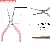 Wholesale Pink Needle Nose Pliers for DIY Jewelry Crafting - Long needle-nose pliers with pink handles (no teeth), about 15c-1 in length
