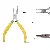 Wholesale Pink Needle Nose Pliers for DIY Jewelry Crafting - Yellow-handled needle-nose pliers (no teeth), about 13c-1 in length