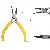 Wholesale Pink Needle Nose Pliers for DIY Jewelry Crafting - Yellow handle double round pliers, length about 12cm - 1 pair