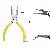 Wholesale Pink Needle Nose Pliers for DIY Jewelry Crafting - Yellow handle curved nose pliers (no teeth) length about 13cm - 1 pair