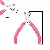 Wholesale Pink Needle Nose Pliers for DIY Jewelry Crafting - Upgraded model - Glitter handle top cutting pliers, length 10cm - 1 pair
