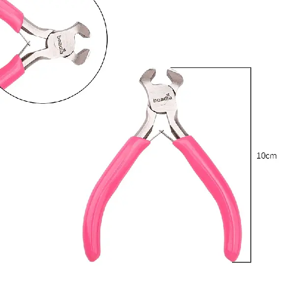 Upgraded model - Glitter handle top cutting pliers, length 10cm - 1 pair,chaincharmsupply.com