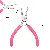 Wholesale Pink Needle Nose Pliers for DIY Jewelry Crafting - Upgraded model - glitter handle double round pliers length 12cm - 1 pair