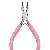 Wholesale Pink Needle Nose Pliers for DIY Jewelry Crafting - Pink handle jewelry pliers length 12cm-1 pair