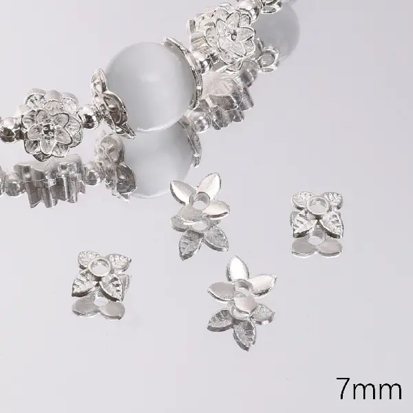 02 model 7mm hole diameter about 1mm silver 50 pcs/pack,chaincharmsupply.com