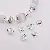 Wholesale Alloy Tori Spacer Beads Supply for Retailers - 03 model 8mm hole diameter about 1mm silver 50 pcs/pack