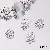 Wholesale Alloy Tori Spacer Beads Supply for Retailers - 05 model 8mm hole diameter about 1mm silver 50 pcs/pack