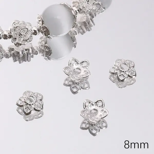 05 model 8mm hole diameter about 1mm silver 50 pcs/pack,chaincharmsupply.com