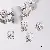 Wholesale Alloy Tori Spacer Beads Supply for Retailers - 06 model 8mm hole diameter about 1mm silver 50 pcs/pack