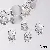 Wholesale Alloy Tori Spacer Beads Supply for Retailers - 07 model 8mm hole diameter about 1mm silver 50 pcs/pack