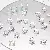 Wholesale Alloy Tori Spacer Beads Supply for Retailers - 14 styles, 10mm, aperture about 1mm, silver, 20 pcs/pack