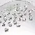 Wholesale Alloy Tori Spacer Beads Supply for Retailers - 19 models 8mm hole diameter about 1mm silver 20 pcs/pack