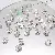Wholesale Alloy Tori Spacer Beads Supply for Retailers - 20 models, 8mm, aperture about 1mm, silver, 20 pcs/pack