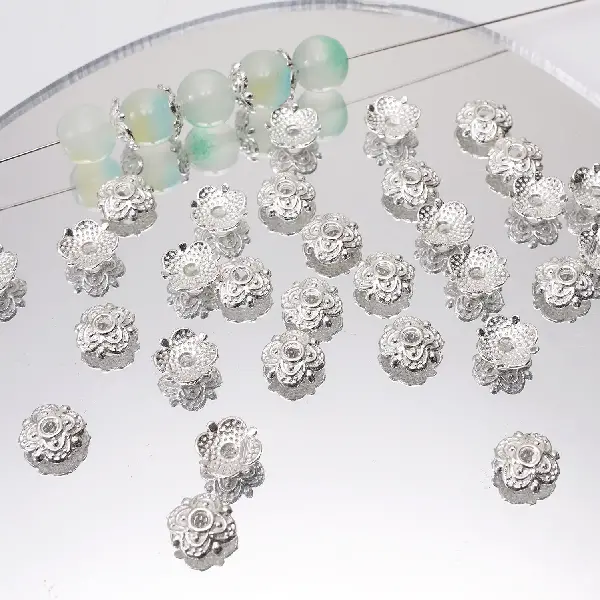 20 models, 8mm, aperture about 1mm, silver, 20 pcs/pack,chaincharmsupply.com
